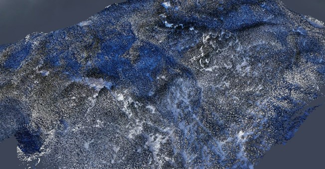 The use of the AlphaAir 450 LiDAR for the creation of a DEM of the future coal mine site.