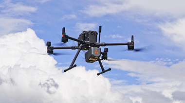 The lightweight AA10 installed on DJI M350 and other drones for 3D power lines data capture.  