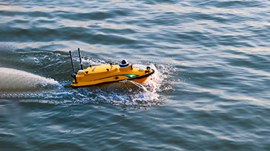 Autonomous bathymetric surveying in shallow waters with the Apache 3 Pro.