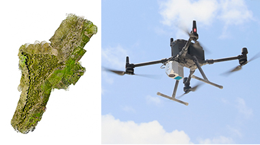 The AA450 LiDAR surveying with high quality point cloud data of cultural heritage