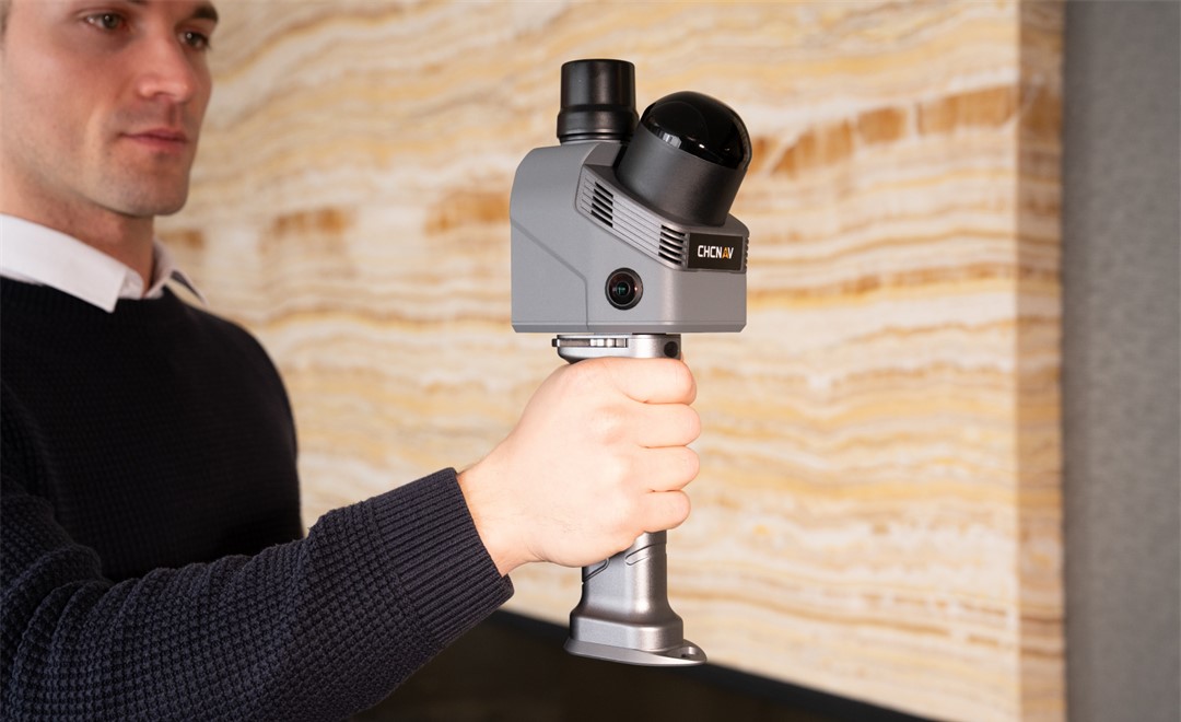 Scanner SLAM portátil que capta dados de renovação de interiores 