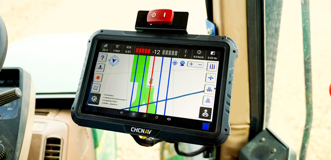 GNSS IMU manual guidance systems with the terrain compensation technology.