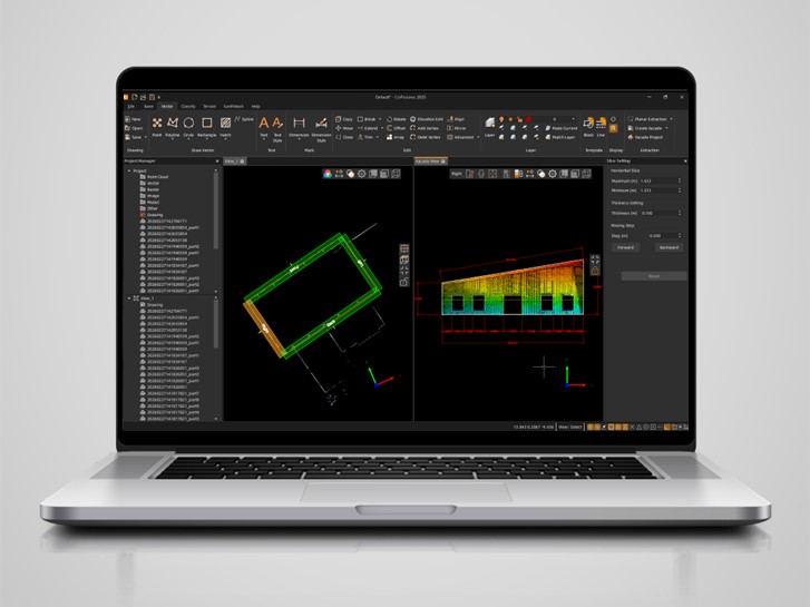 Vectorização de nuvens de pontos no software CoProcess para produtos CAD