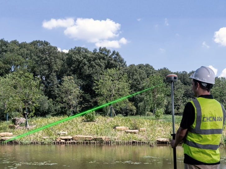 Recetor ViLi i100 visual-LiDAR GNSS RTK para levantamento topográfico.
