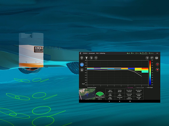 RS3600D - ADCP compacto e de elevado desempenho para missões hidrológicas.
